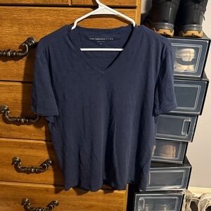 John Varvatos Deep Blue V-Neck T-Shirt